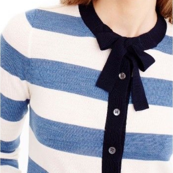 J. Crew Sweaters - J crew Jackie tie-neck bow cardigan